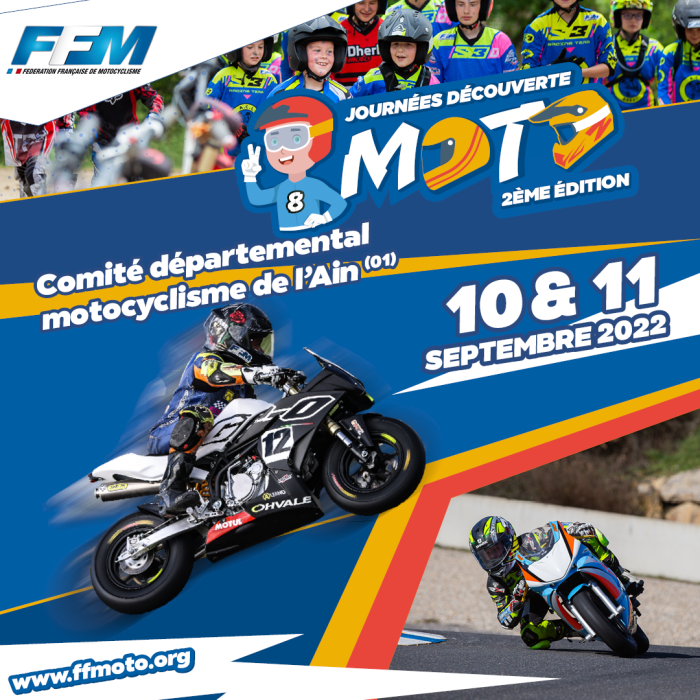 Journées découvertes Moto pour les Jeunes de 6 à 14 ans sur le Circuit de Karing Montrevel en Bresse